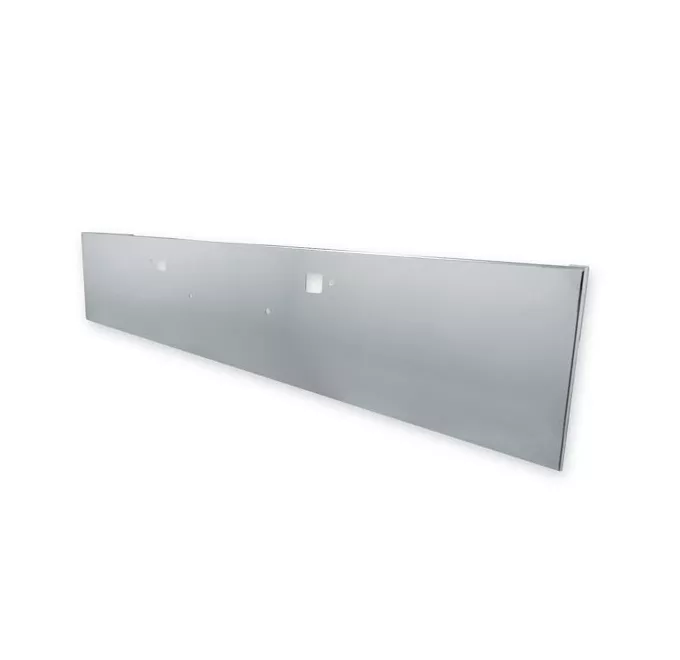 M07-B20BE-30_1 Peterbilt 365 388 And 389 Box End 11 Gauge Mirror Finish Stainless Steel Bumper With Bolt Holes And Tow Holes - Image 1