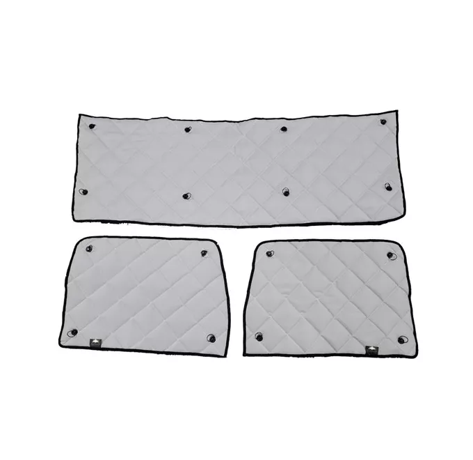 WCG-1341 Peterbilt 330 335 337 348 379 365 367 384 386 388 And 389 Grey Set Of ZenEclipse Blackout Window Covers - Image 1