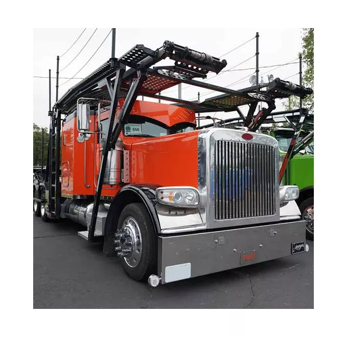 hv001011_3_1 Valley Chrome 18" Chrome Texas Boxed End Bumper With Tow Holes For Peterbilt 365/367/388/389/567 - Image 1