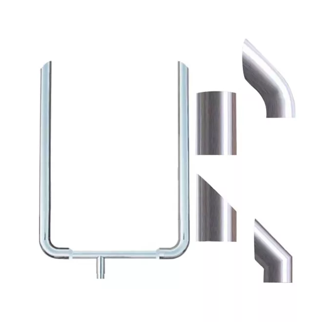 py-brc105tckss-g Peterbilt/Kenworth 10 Inch Exhaust Kit With 10 To 8 Inch Elbows And 8 Inch T Pipe - Image 1