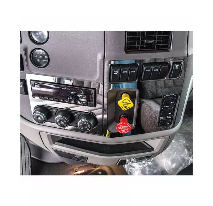 tphd-01-1504138_l TPHD Stainless Steel Radio And HVAC Trim For Peterbilt 567/579 - Image 1