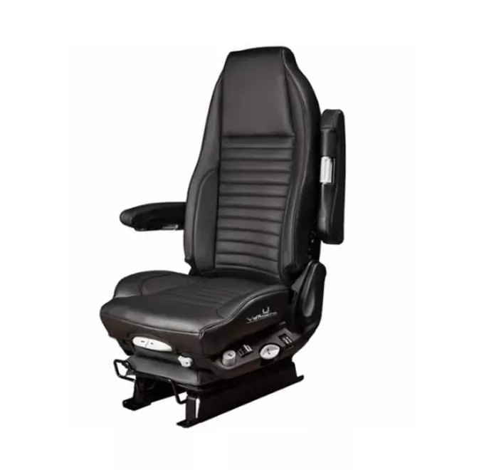vn-29-1920001-g Vendetta Black Genuine Leather High Back Air Seat With Standard Base And Dual Arm Rest - Image 1