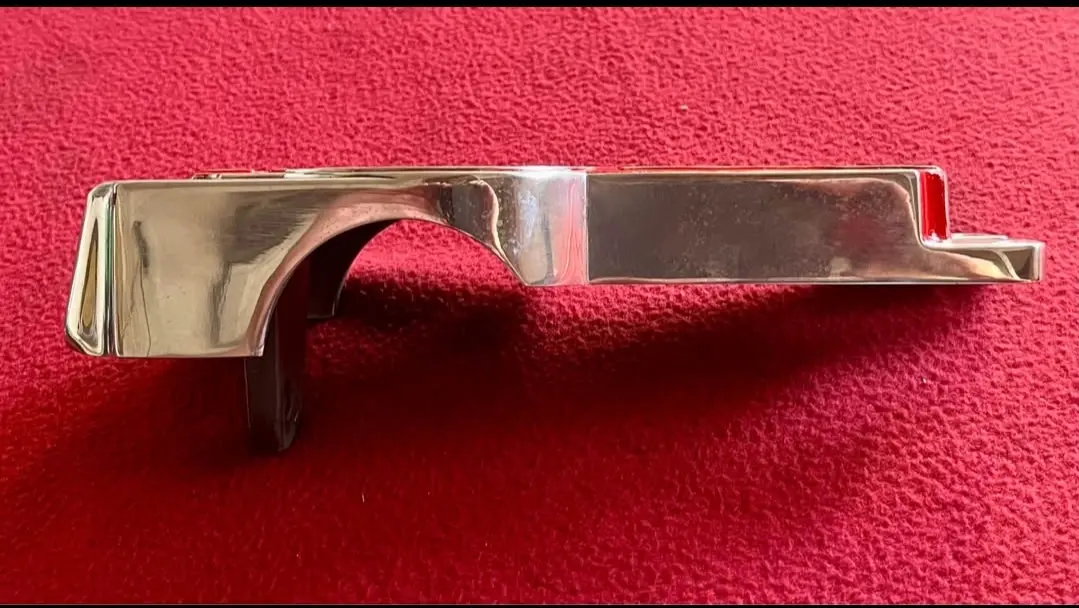 177347362693862.webp Original Crooked KW Kenworth hood pull emblem - Image 1